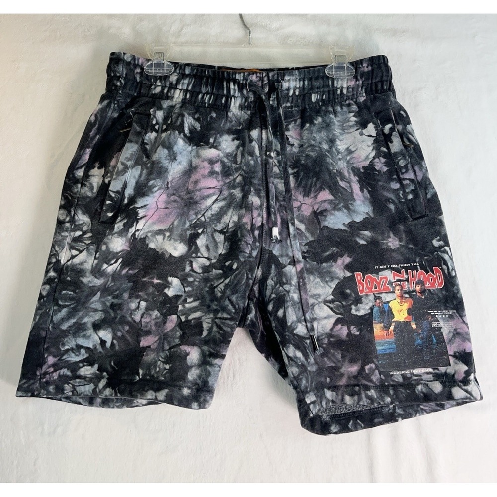 Boyz N The Hood Movie Mens Medium Embroidered Shorts‎ Tie Dye Shoe Palace